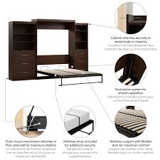 Pur Queen Murphy Bed And 2 Shelving