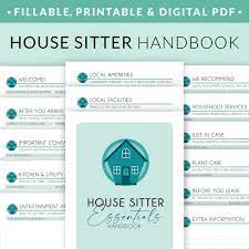 House Sitter Instructions Printable