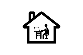 Work At Home Icon Graphic By Visual