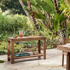 Portside Outdoor 47 In Console Driftwood West Elm
