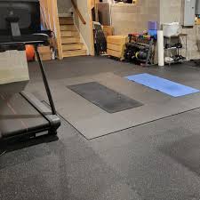 Basement Gym Rubber Flooring Rubber