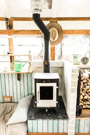 Wood Stove Heating Our Bus Conversion