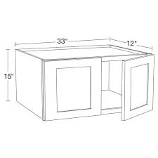 Home Decorators Collection Franklin Assembled 33 X 15 X 12 In Plywood Shaker Wall Kitchen Cabinet Soft Close In Stained Mangani