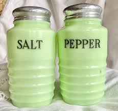 Jadeite Salt Pepper Shakers From The