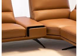 Leather Fabric 5 Seater Corner Sofa