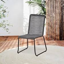 Outdoor Dining Chair Liza Black Furnwise