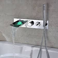 Hand Shower Bathtub Led Waterfall Faucet