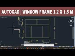 Autocad Window Frame Drawing 1 5 M X 1