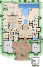 One Story Modern Luxury Home Floor Plans