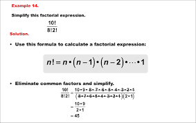 Math Example Combinatorics Factorial