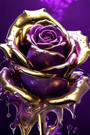 Logo Design Of Warped Purple Rose