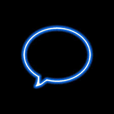 Messages Blue Light App Blue Neon