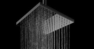 Rain Shower In A Small Bathroom