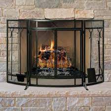 Pleasant Hearth Curved 3 Panel Screen