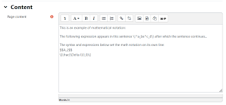 Displaying Mathematical Notations In