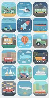 Travel Icons By Alex Serada