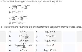 Following Exponential Equations