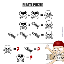 Hard Pirate Puzzle Number And Math