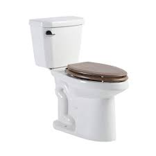 Bwe Elongated Wood Closed Front Toilet