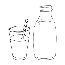 Premium Vector Bottle Of Milk And A