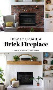 How To Update A Brick Fireplace