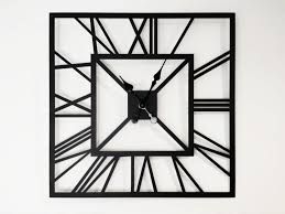 Large Wall Clock Art Deco 80 Cm