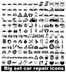 Car Repair Icons Vector Ilration