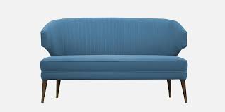 Buy Adrian Fabric 2 Seater Sofa In Blue