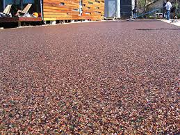 The Recycled Glass Driveway At The