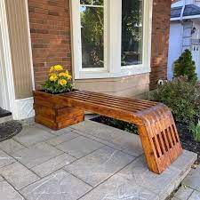 Outdoor Bench Pdf Plan Wood Planter