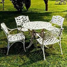 Cast Aluminum G Design Table And