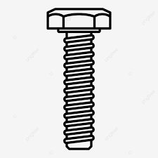 Metal Bolt Icon Outline Vector
