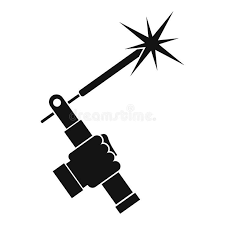 Mig Welding Torch In Hand Icon