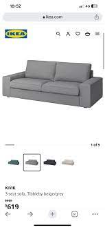 Ikea Kivik 3seated Sofa Furniture