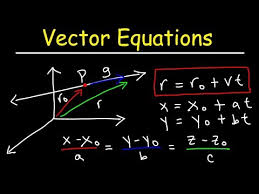 Director Vector Equation Of The Line