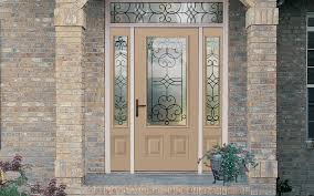 Leaded Glass Entry Doors With