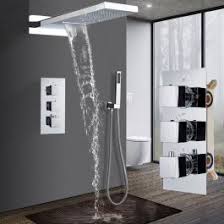Rainfall Shower Head Set With Hand Shower