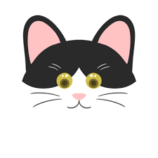Cat Icon On White Background Isolated