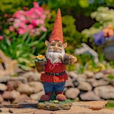 15 35 Tall Garden Gnome With Welcome