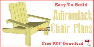 Simple Adirondack Chair Plans Diy