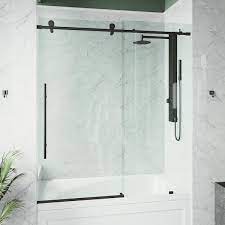 Sliding Frameless Tub Door