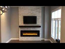 Diy Stone Wall For Recessed Electric