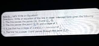 Equation Directions