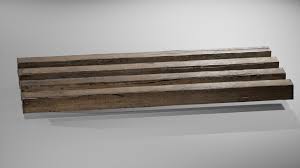 3d model old oak wood beams