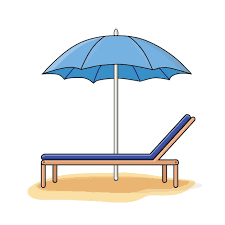 Umbrella Chaise Lounge Beach Chair
