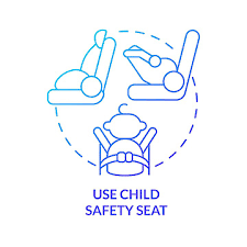 Baby Car Seat Linear Icon Icon Auto