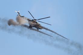 russian helicopters swarm