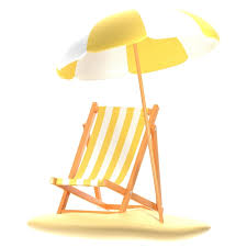 Rendering 3d Icon Deck Chair