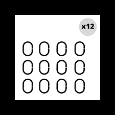C Minor Shower Curtain Rings Black Spirella