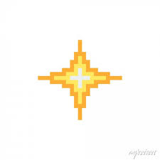 Star Pixel Art Style Icon Isolated